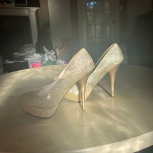 Target Gold Sparkling Heels